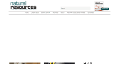 Desktop Screenshot of naturalresourcesmagazine.net