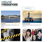 Tablet Screenshot of naturalresourcesmagazine.net